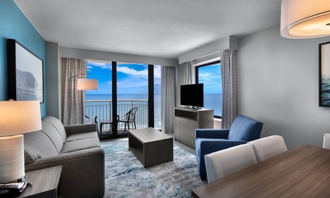 Myrtle Beach Condo | ·Seaside Splendor: Immerse Yourself on the 11th Floor Our Sailfish Oceanfront Deluxe Two Bedroom Condo·