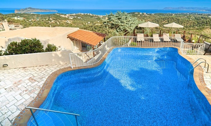 Stalos Villa | Seaview & BBQ ★ Private Pool ★ Just renovated villa