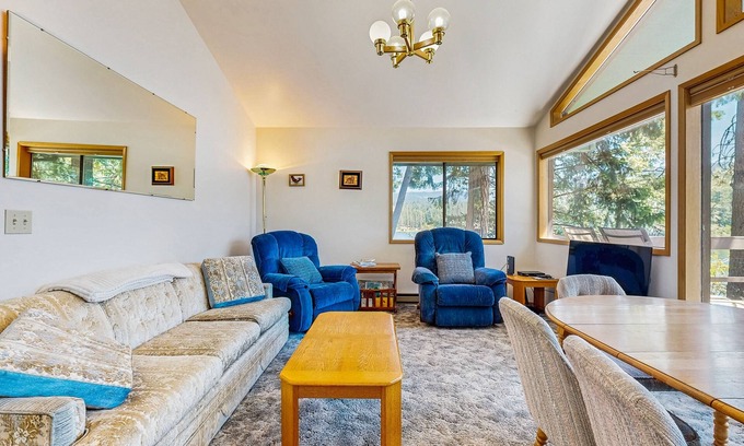 Hayden House | Secluded akefront home with private dock, two-level deck, & BBQ area