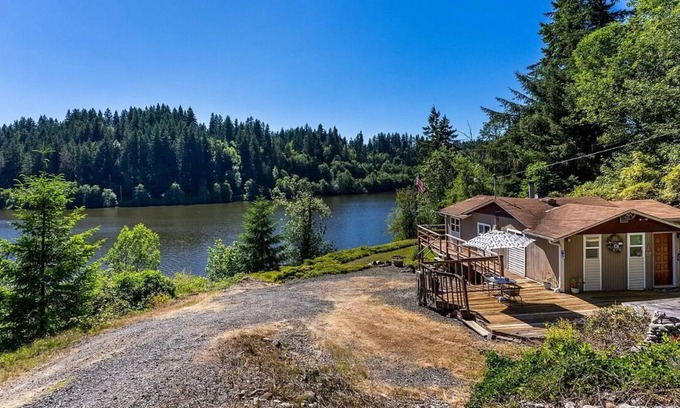 Eatonville Cabin | Secluded cabin on Ohop Lake near Mt. Rainier. Pet Friendly!