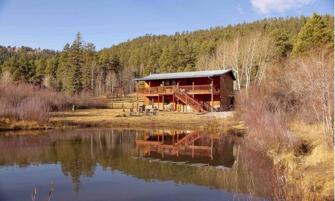 Greer Cabin | Secluded Cabin, Private Pond, Walk to Restaurants, 2 Separate Sleeping Units