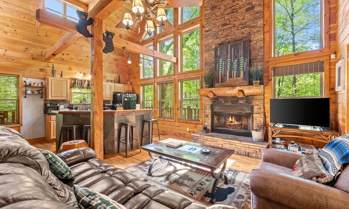 Helen Cabin | Secluded Cabin | Sauna | Hot Tub | Pet Friendly | Game Room | Wrap Around Deck