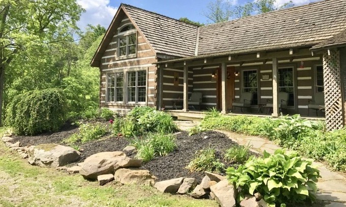 Bladensburg Cabin | SECLUDED HISTORIC CABIN W/HOT TUB, FISHING, HIKING & MUCH MORE