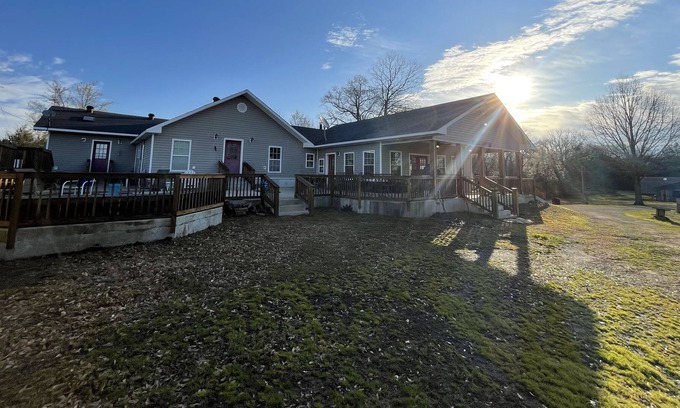 Hattieville House | Secluded Home with Mountain view in Hattieville, AR w/ Pool and Firepit