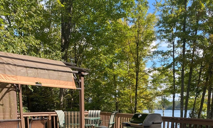 Florence House | Secluded lakefront property, sand beach, water slide, kayaks, and paddleboards!