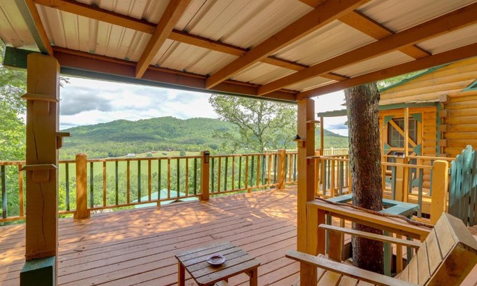 Warne House | Secluded Mountain Cabin with Decks and Gazebo!