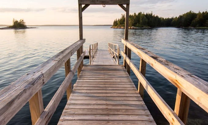 Bar Harbor Apartment | Secluded Site Offers Rustic Access To Stunning Water And Island Views, Privacy A