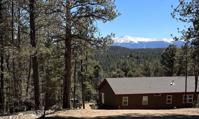 Florissant House | Secluded Spacious Mountain Cabin w/Hot Tub, A/C, Big Kitchen on 4 Wooded Acres