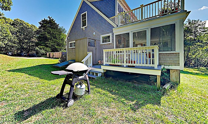 Wellfleet House | Secluded stunner with deck, patio, & firepit - 24 acres of nature conservation