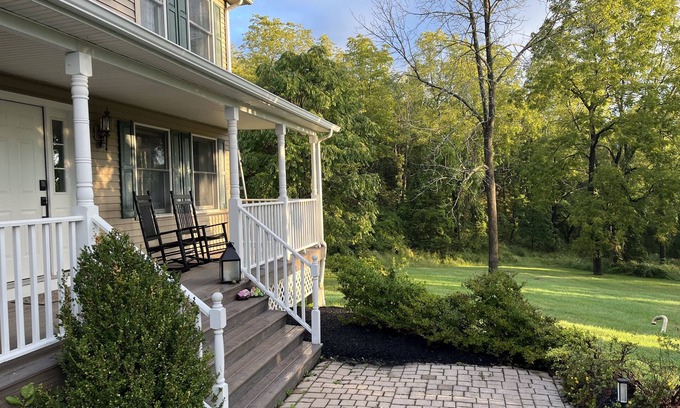 Warwick House | Secluded Warwick Retreat on 3 Acres Next to Winery- 1 Hr from NYC!