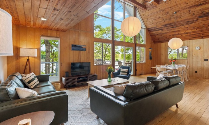 Wareham House | Secluded Waterfront Retreat for 8 - Private Dock, Water Views & Game Room