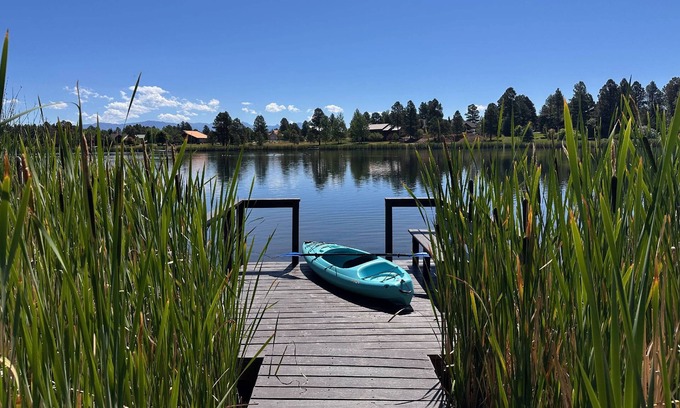 Pagosa Springs House | See Fall's Changing Colors! Clover Cottage - New! Lake Front Home, Newly Remodeled, Hot Tub!
