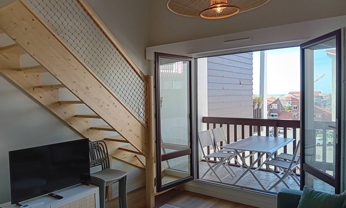 Le Penon Apartment | Seignosse: Renovated apartment near beach with air conditioning
