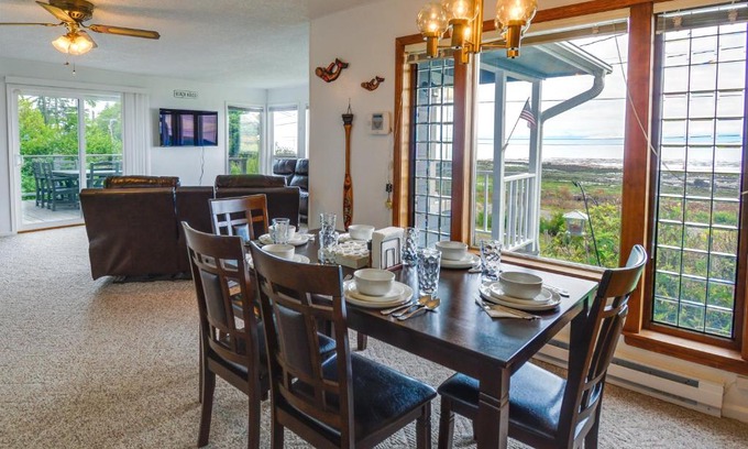 Sekiu House | Seiku Vacation Rental with Deck and Ocean Views
