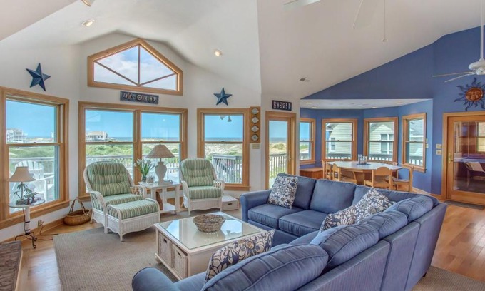 Corolla Light House | Semi-Oceanfront, Close to Beach Access, Private Pool, Hot Tub, 109, Happy Ours