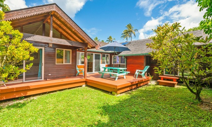 Wainiha House | SEPT DISC Island Beach House 1 minute walk to Sand Kids Welcome Lic#TVNC1058