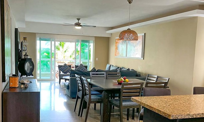 Puerto Morelos Apartment | Serene 3 bdrm Oceanfront apartment w/ resort style Pool and beach access