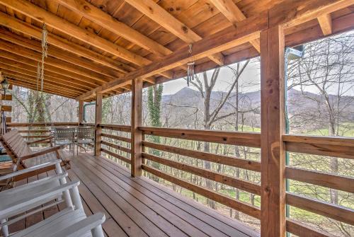 Waynesville House | Serene Cabin in the Smokies with 2 Decks and Hot Tub!