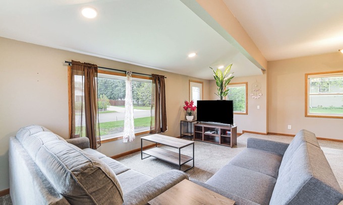 Devils Lake House | Serene Devils Lake House w/Deck + Fire Pit!