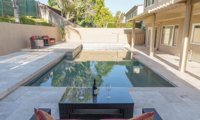 Porter Ranch House | Serene Retreat: Pool, Luxury Living & Al Fresco