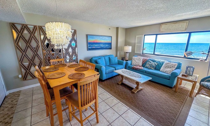 Cherry Grove Beach Condo | Shalimar 2B! Oceanfront Bliss! 2BR Condo with Balcony Access from BOTH Bedrooms!