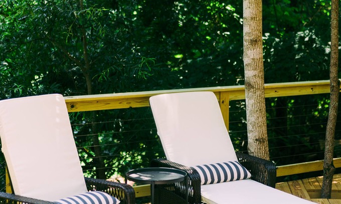 Taylorsville RV Rental | Shangri-La, Luxurious Lake Front Glamping Tent on Lake Hickory