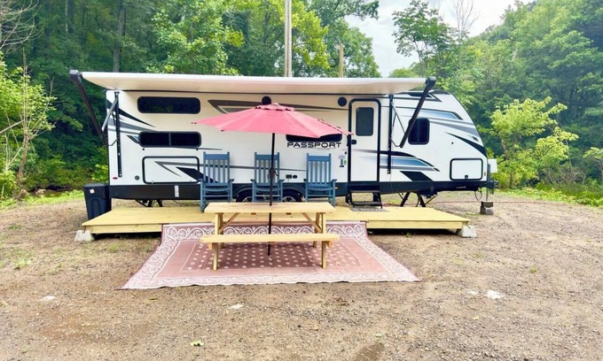 Albertville Resort | Shipwreck Cove Camper at Resort with Fishing and Inlatables