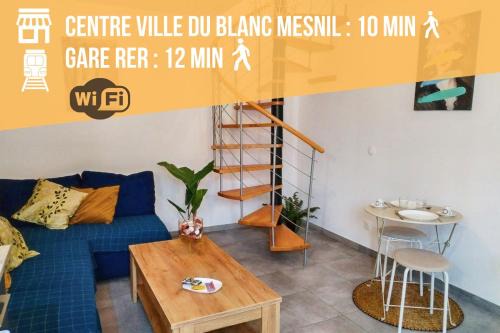 Le Blanc-Mesnil Apartment | Sibiti, charmant 2 pièces à 20 minutes de Paris