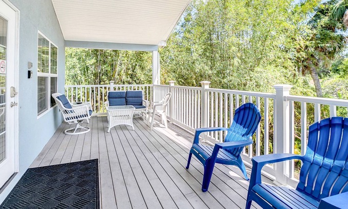 Tarpon Springs House | Side-by-side duplexes with 2 private pools, patios, grills, central AC & WiFi