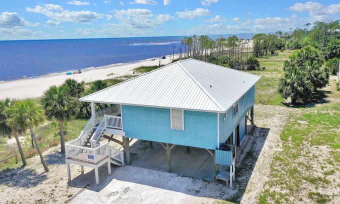 Indian Pass House | Sit Gulf Front On The Screen Porch At Indian Pass, Single Level Home