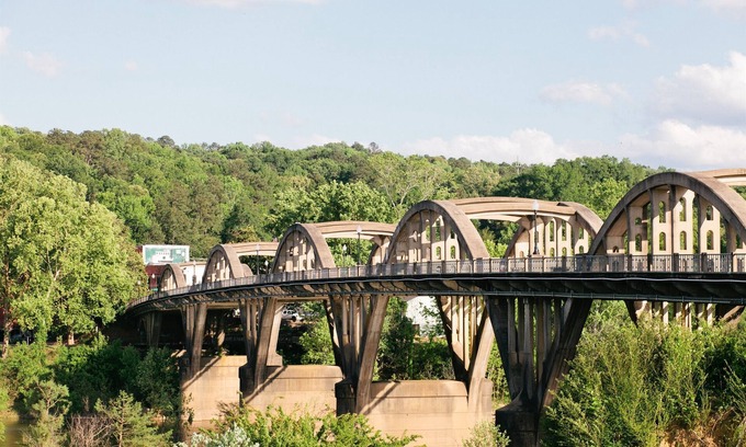 Wetumpka Apartment | Sky views of the famous downtown Wetumpka!
