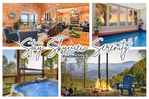 Sevierville Ski Chalet | Skyview Serenity by Ghosal Luxury Lodging
