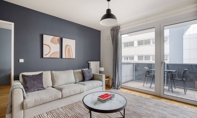 Funfhaus Apartment | Sleek Rudolfsheim-Fünfhaus 1BR w/Elev & Terrace, by Blueground