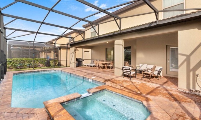 Four Corners House | Sleeps 16! Beautifully Grand 8BDR Villa with private pool & resort access
