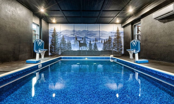 Caton Cabin | Sleeps 20! Large Heated Indoor Pool+Putt-Putt+Game Room