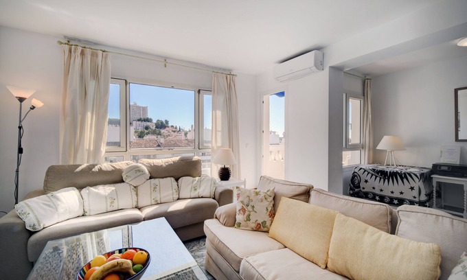Nueva Andalucia Apartment | Sleeps 8 adults + 2 children Aircon TV Swimming pool WiFi Underground parking