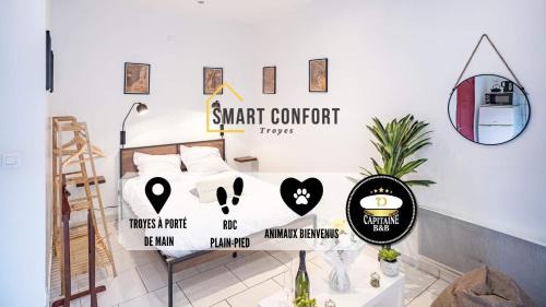 Troyes Apartment | Smart Confort 3 - Studio confort et stylé