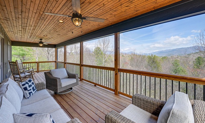 Andrews Cabin | Smoky Mountain Cabin Rental: Game Room, Fire Pit!