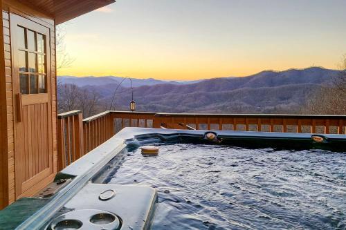 Bryson City House | Smoky Mountain Cabin with Hot Tub and Views!