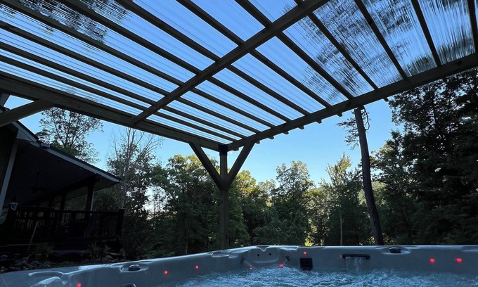 Cosby Cabin | Smoky Mountain Wellness ZEN Retreat Oasis SpaHotTub-pool table - DOGS-VIEWS