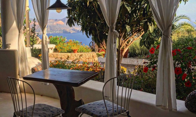 Lipari Apartment | Sol Ponente - fully equipped studio with sea, volcano & Etna views