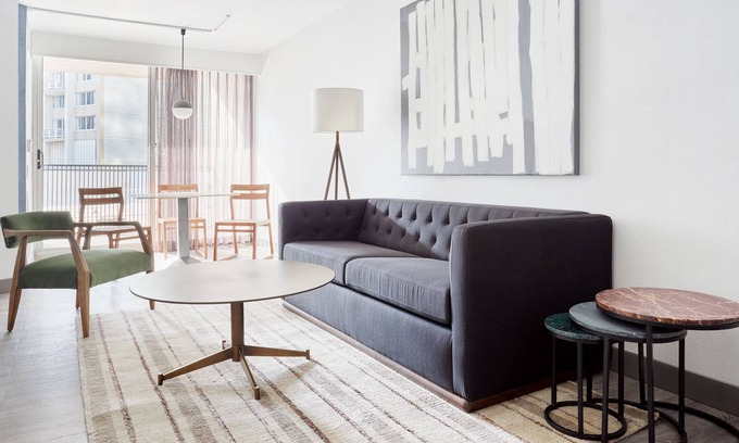 Logan Square Apartment | Sonder at The Terrace | Accessible One-Bedroom Apartment w/ Roll-In Shower