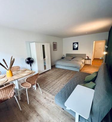 Golzheim Apartment | Sonniges und ruhiges Studio, 5 Min zur Messe und Arena Düsseldorf