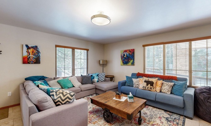 Taos Ski Valley House | Sophisticated St. Moritz Condo with fireplace, expansive patio & mountain views