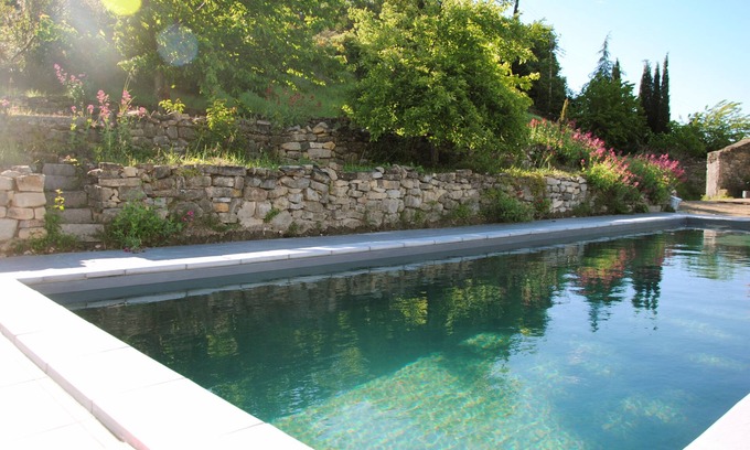 Balazuc Apartment | South Ardèche at Balazuc, listed site: charming gîte La Calade with swimming pool