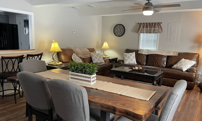 Gaylord House | South Otsego Lake getaway on snowmobile trail!