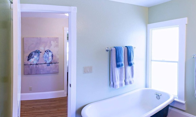 Historic Downtown District Apartment | Spacious 2 bedroom historic home with two king beds and kitchenette.