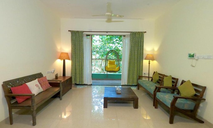 Betim Apartment | Spacious 3BR Oasis with Wi-Fi short Drive to Panjim & Casinos C1-101
