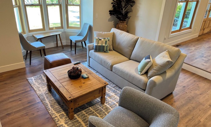 Suttons Bay Other | Spacious 5-bedroom farmhouse in lovely Omena, MI with AC, WiFi & lake views