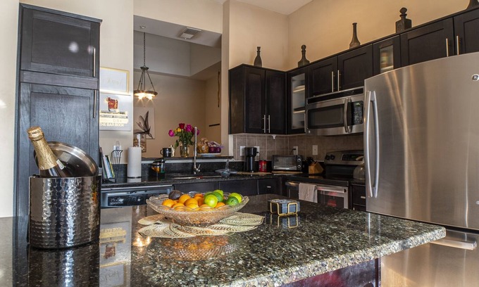 Dunwoody Apartment | Spacious Bedroom near major headquarters and shops